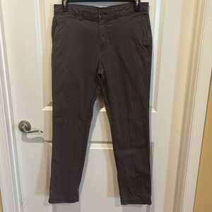 Faded Glory Grey Khaki Chino Pants 32x32